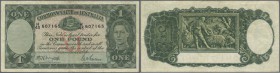 Australia: 1 Pound ND(1938-52I, Rennick 29, P. 26, signatures Armitage-McFarlane, several creases in paper, still original colors, no holes or tears, ...