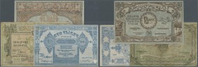 Azerbaijan: Socialist Soviet Republic of Azerbaijan set with 3 Banknotes 50.000, 100.000 and 250.000 Rubles 1921/22, P.S716, S717b, S718, 50.000 Ruble...