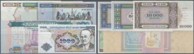 Azerbaijan: set with 14 Banknotes 1990's containing 1/32.000.000, 1, 10, 250 Manat ND(1992), 1, 5, 10, 50, 100, 500, 1000 Manat ND(1993), 10.000 Manat...