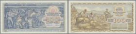 Yugoslavia: 100 Dinara 1949, P.67l (not issued) in perfect UNC condition. Very Rare Banknote!