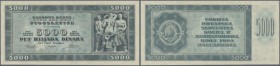 Yugoslavia: 5000 Dinara 1950, P.67y (not issued) in perfect UNC condition. Very Rare!