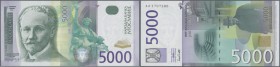 Yugoslavia: 5000 Dinara 2002, P.159a in perfect UNC condition