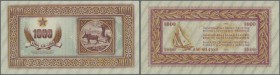 Yugoslavia: Istria, Fiume & Slovenian Coast 1000 Lira 1945, P.R8 in excellent condition, just a tiny dint at upper right corner. Condition: aUNC