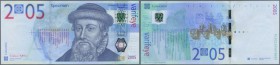 Germany: HYBRID Test Note PAPIERFABRIK LOUISENTHAL with window VARIFEYE at right, paper note intaglio print with portrait Johannes Gutenberg and many ...