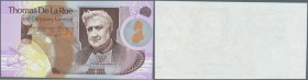 Great Britain: Thomas De La Rue Test Note, newly appeared type in lilac / orange colors with additional security feature at upper right (circle with p...