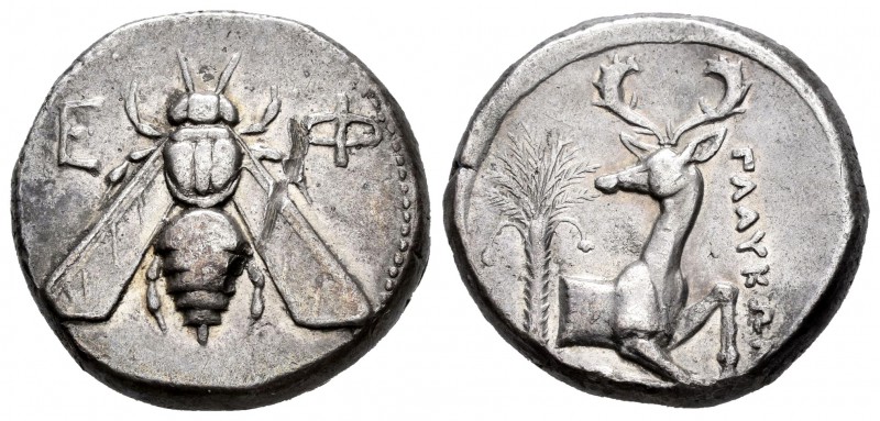 Jonia. Epheso. Tetradracma. 380-370 a.C. Glaucon magistrado. (McClean-8068). (Se...