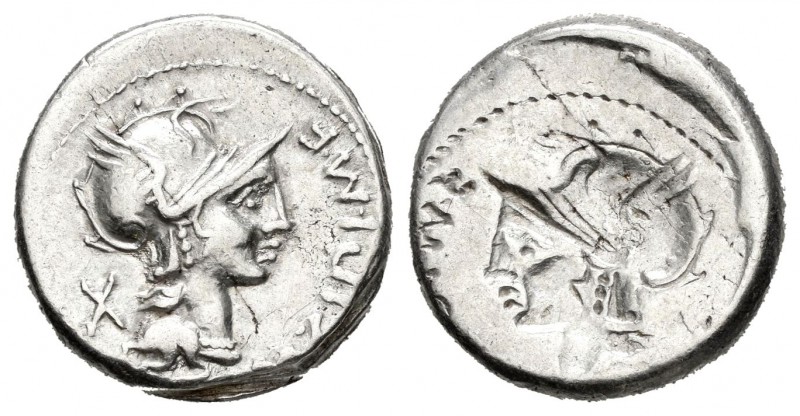 Cipia. Denario. 115-114 a.C. Incierta. (Ffc-563 variante). (Craw-289/1 variante)...
