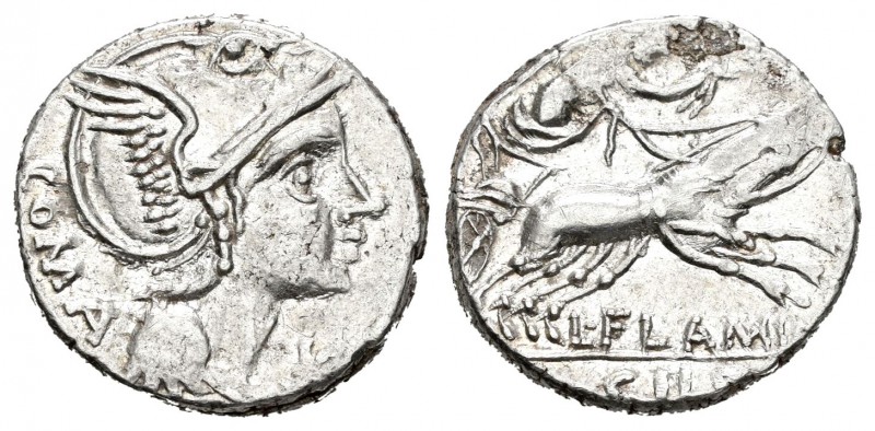 Flaminia. Denario. 109-108 a.C. Norte de Italia. (Ffc-708). (Craw-302/1). (Cal-5...