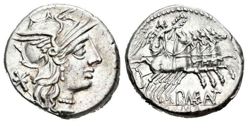 Maenia. Denario. 132 a.C. Roma. (Ffc-831). (Craw-249/1). (Cal-916). Anv.: Cabeza...