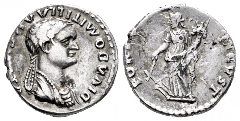 Domitilla. Denario forrado. 82-83 d.C. Roma. (Spink-2888 similar). (Ric-71 simil...