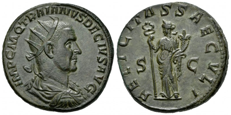 Trajano Decio. Doble Sestercio. 249-251 d.C. Roma. (Spink-9395). (Ric-115a). Anv...