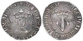 Corona de Aragón. Alfonso IV (1416-1458). 1 real. Valencia. (Cru-2907 d). Anv.: +ALFONSUS: DI: GRA: REX: ARAGO. Rev.: +VALENCIE: MAIORICARUM: SAR. Ag....