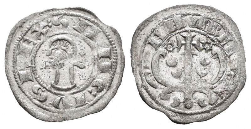Reino de Navarra. Sancho VI (1150-1194). Óbolo. Navarra. (Ros-3.8.3 nº2). (Cru-2...