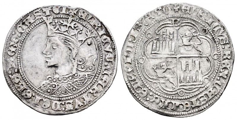 Reino de Castilla y León. Enrique IV (1454-1474). 1 real. Burgos. (Bautista-885....