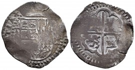 Felipe II (1556-1598). 2 reales. (15)93. Toledo. C. (Cal-570). Ag. 6,78 g. Rara. MBC-. Est...170,00. 

Philip II (1556-1598). 2 reales. (15)93. Tole...