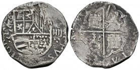 Felipe II (1556-1598). 4 reales. 1592. Valladolid. (F). (Cal-449). Ag. 12,79 g. Doble acuñación. Ceca con tres jirones. Rara. BC+/BC. Est...180,00. 
...