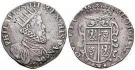 Felipe III (1598-1621). Ducatón. 1608. Milan. (Mir-340/8). (Olivares-181). (Vti-34). Ag. 31,68 g. Escasa. MBC+. Est...500,00. 

Philip III (1598-162...