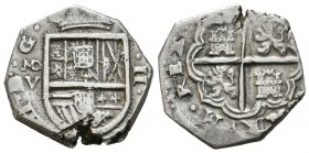 Felipe IV (1621-1665). 2 reales. (1628). Madrid. V. (Cal-843). Ag. 6,60 g. Rara. MBC+. Est...400,00. 

Philip IV (1621-1665). 2 reales. (1628). Madr...