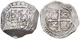 Felipe IV (1621-1665). 8 reales. 1641. México. (P). (Cal-337 variante). Ag. 27,36 g. Fecha repasada. MBC. Est...270,00. 

Philip IV (1621-1665). 8 r...