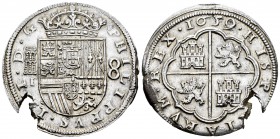 Felipe IV (1621-1665). 8 reales. 1659/32, 1 y 0. Segovia. I. (Cal-585). Ag. 27,81 g. No se citan sobrefechas para este ensayador no rectificado por BR...