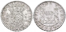Fernando VI (1746-1759). 4 reales. 1757. México. MM. (Cal-429). Ag. 13,34 g. Bonito tono. Escasa. MBC+. Est...300,00. 

Ferdinand VI (1746-1759). 4 ...