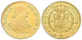Carlos IV (1788-1808). 2 escudos. 1808. Madrid. AI. (Cal-353). Au. 6,73 g. Leves rayitas de ajuste. Escasa. EBC-. Est...300,00. 

Charles IV (1788-1...