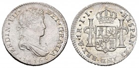 Fernando VII (1808-1833). 1 real. 1816. México. JJ. (Cal-1176). Ag. 3,42 g. Parte de brillo original. EBC/EBC+. Est...180,00. 

Ferdinand VII (1808-...