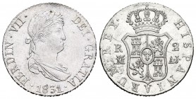 Fernando VII (1808-1833). 2 reales. 1831. Madrid. AJ. Ag. 5,89 g. Bella. Escasa en esta conservación. EBC+. Est...175,00. 

Ferdinand VII (1808-1833...