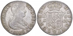 Fernando VII (1808-1833). 8 reales. 1808. Sevilla. CN. (Cal-634). Ag. 26,76 g. EBC-. Est...275,00. 

Ferdinand VII (1808-1833). 8 reales. 1808. Sevi...
