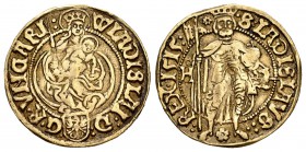 Hungría. Wladislaus II. Goldgulden. 1515. Hermannstadt. (Fried-33). (Phol L-40). Au. 3,52 g. Muy rara. MBC+. Est...800,00. 

Hungary. Wladislaus II....