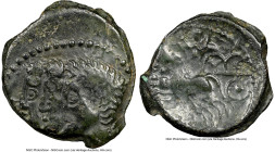 NORTHEASTERN GAUL. Remi (ca. 100-50 BC). AE (15mm, 11h). NGC VF. REMO, three male heads left / REMO, Victory driving biga galloping left. De la Tour 8...