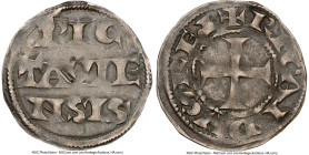 Anglo-Gallic. Richard I, the Lionheart Denier ND (1172-1185) AU55 NGC, Poitou mint, Roberts-3381.86. 1.07gm. A remnant from the reign of the great Chr...