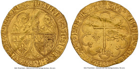 Anglo-Gallic. Henry VI (1422-1453) gold Salut d'Or ND (1422-1453) AU Details (Bent, Edge Filing) NGC, Rouen mint, Lion mm, Fr-301, Dup-443A. 3.20gm. H...