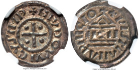 Carolingian. Louis the Pious Denier ND (814-840) MS63 NGC, MEC 1-792. 1.67gm. Unspecified mint. Struck under Louis the Pious, son of the famed Charlem...