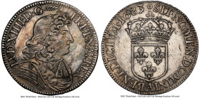Louis XIV 1/2 Ecu 1683-A AU Details (Cleaned) NGC, Paris mint, KM230.1, Gad-180 (R2). Palm branch above head. HID09801242017 © 2024 Heritage Auctions ...