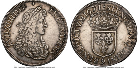 Louis XIV Ecu 1671-(9) XF Details (Cleaned) NGC, Rennes mint, KM214.4, Dav-3802A. HID09801242017 © 2024 Heritage Auctions | All Rights Reserved www.HA...