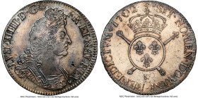 Louis XIV Ecu 1702-E AU Details (Cleaned) NGC, Tours mint, KM329.7, Dav-1316. HID09801242017 © 2024 Heritage Auctions | All Rights Reserved www.HA.com...