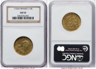 Louis XV gold Louis d'Or 1726-A AU53 NGC, Paris mint, KM489.1, Fr-461. HID09801242017 © 2024 Heritage Auctions | All Rights Reserved www.HA.com/TexasA...