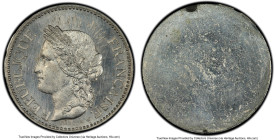 Republic tin Uniface Obverse Trial Specimen Essai 10 Centimes 1848 SP64 PCGS, Gad-226, Maz-1322a (R1). By Fauque. HID09801242017 © 2024 Heritage Aucti...