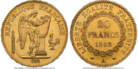 Republic gold 20 Francs 1848-A AU Details (Cleaned) NGC, Paris mint, KM757, Fr-565, Gad-1032. First year of type. HID09801242017 © 2024 Heritage Aucti...
