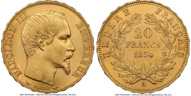 Napoleon III gold 20 Francs 1854-A MS63 NGC, Paris mint, KM781.1, Gad-1061. HID09801242017 © 2024 Heritage Auctions | All Rights Reserved www.HA.com/T...