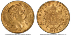 Napoleon III gold 20 Francs 1868-A MS64 PCGS, Paris mint, KM801.1, Gad-1062. HID09801242017 © 2024 Heritage Auctions | All Rights Reserved www.HA.com/...