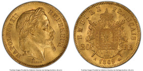 Napoleon III gold 20 Francs 1869-A MS64 PCGS, Paris mint, KM801.1, Gad-1062, F-532. HID09801242017 © 2024 Heritage Auctions | All Rights Reserved www....