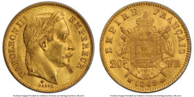 Napoleon III gold 20 Francs 1869-BB MS64 PCGS, Strasbourg mint, KM801.2, Gad-1062. HID09801242017 © 2024 Heritage Auctions | All Rights Reserved www.H...