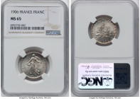 Republic Franc 1906 MS65 NGC, Paris mint, KM844.1. Tied for the highest grade on the NGC census. HID09801242017 © 2024 Heritage Auctions | All Rights ...