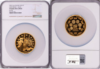 Republic gold Proof "Europa" 655.957 Francs (5 oz) 2001 PR68 Ultra Cameo NGC, Paris mint, KM1267.1. Mintage: 99. #81/99. Commemorating the last year o...
