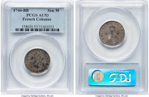 Louis XV Sou Marque 1744-BB AU53 PCGS, Strasbourg mint, KM500.4. HID09801242017 © 2024 Heritage Auctions | All Rights Reserved www.HA.com/TexasAuction...