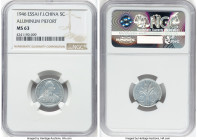 French Colony aluminum Piefort Essai 5 Cents 1946-(a) MS63 NGC, Paris mint, KM-E40, Lec-126. HID09801242017 © 2024 Heritage Auctions | All Rights Rese...