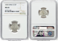 French Protectorate 10 Piastres 1929-(a) MS65 NGC, Paris mint, KM72, Lec-30. HID09801242017 © 2024 Heritage Auctions | All Rights Reserved www.HA.com/...