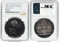 "Aix-la-Chapelle Peace Treaty" silver Medal 1748-Dated AU58 NGC, Divo-143. The Treaty of Aix-la-Chapelle, or also known as the Treaty of Aachen, ended...